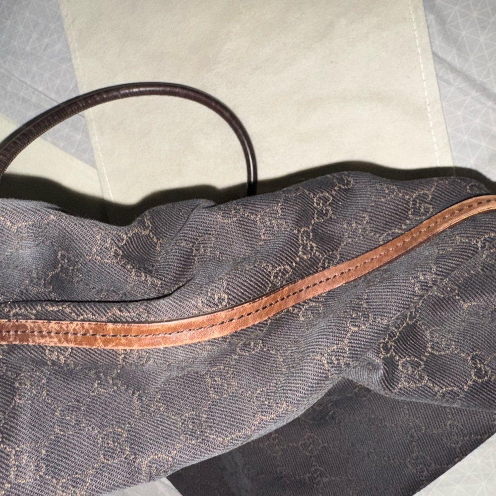 Gucci Dark Brown Monogram Tote - Picture 4 of 12